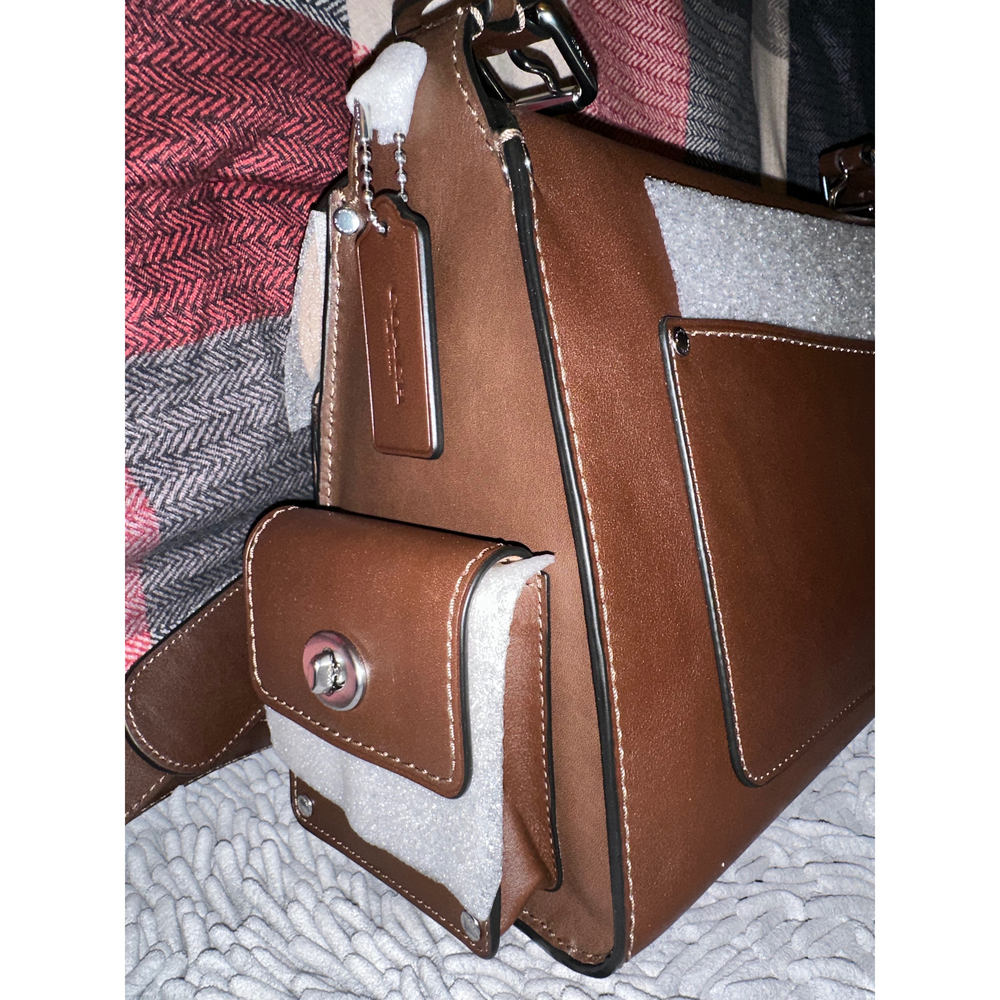 Coach Brown Leather Handbag - Picture 6 of 9